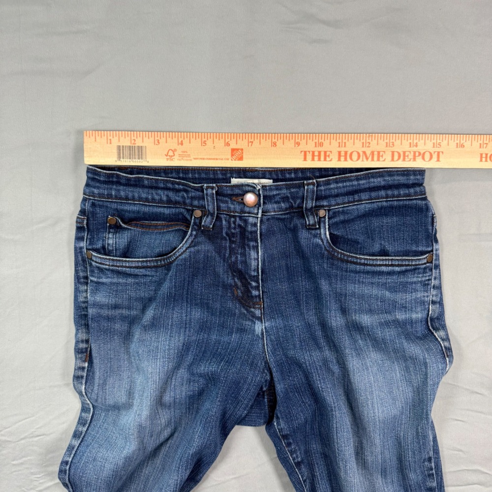 Eileen Fisher Womens Blue Straight Leg Medium Wash Denim Jeans Size 8 Classic - Picture 4 of 7